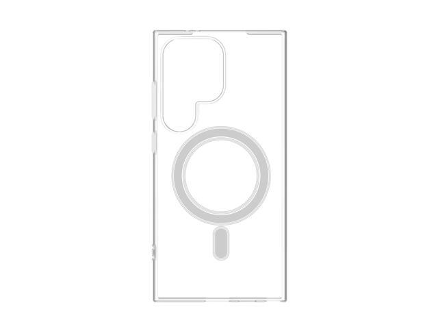 Reiko Magnetic Wireless Charging TPU Bumper Case For Samsung S24 Ultra In Clear