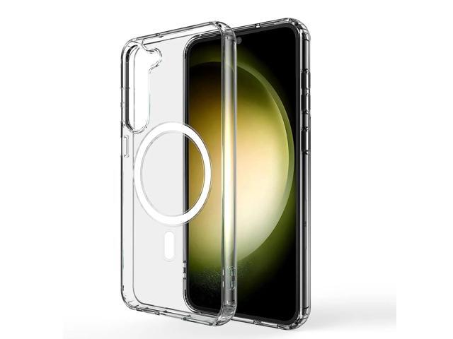Reiko Magnetic Wireless Charging TPU Bumper Case For Samsung S 23 In Clear