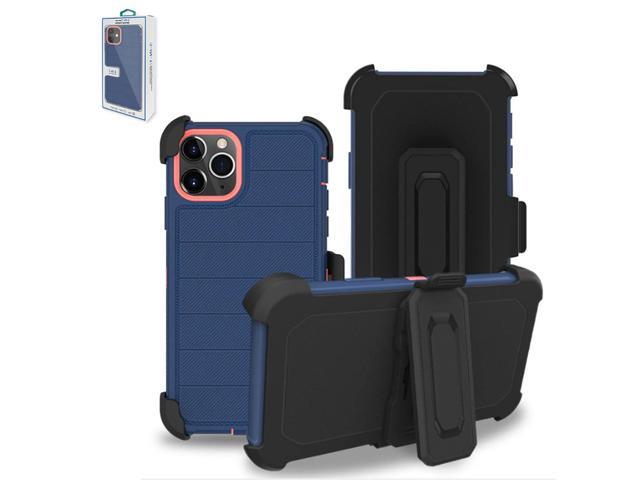 3-In-1 Hybrid Heavy Duty Holster Combo Case For APPLE IPHONE 11 PRO In Navy