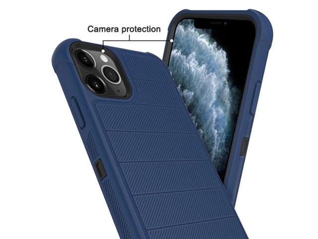 3-In-1 Hybrid Heavy Duty Holster Combo Case For APPLE IPHONE 11 PRO In Navy