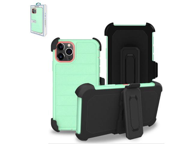 3-In-1 Hybrid Heavy Duty Holster Combo Case For APPLE IPHONE 11 PRO In Green