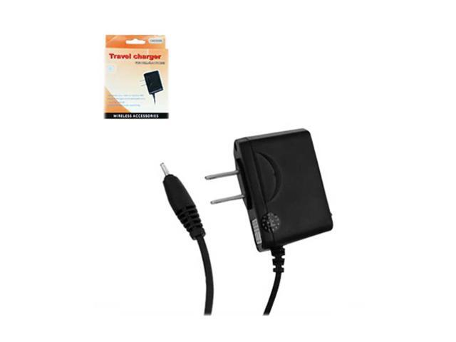 REIKO PORTABLE SAMSUNG A460/A740 USB TRAVEL ADAPTER CHARGER WITH BUILT IN CABLE IN BLACK