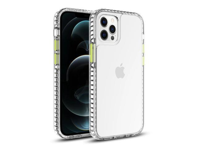 TPU Bumper Shockproof Case With Embedded Coil In BlackAPPLE IPHONE 12 PRO MAX In Clear Yellow