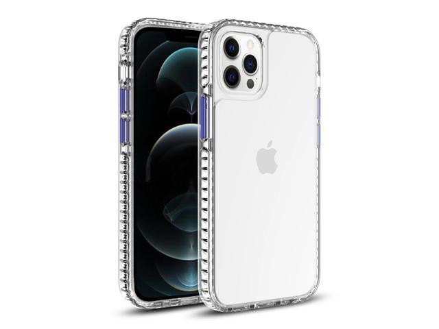 TPU Bumper Shockproof Case With Embedded Coil In BlackAPPLE IPHONE 12 PRO MAX In Clear Navy