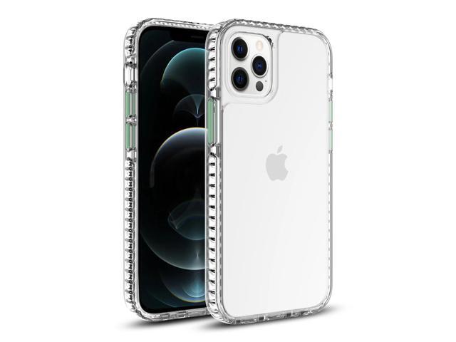 TPU Bumper Shockproof Case With Embedded Coil In BlackAPPLE IPHONE 12 PRO MAX In Clear Green