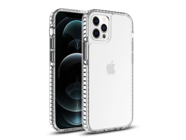 TPU Bumper Shockproof Case With Embedded Coil In BlackAPPLE IPHONE 12/IPHONE 12 PRO In Clear Black