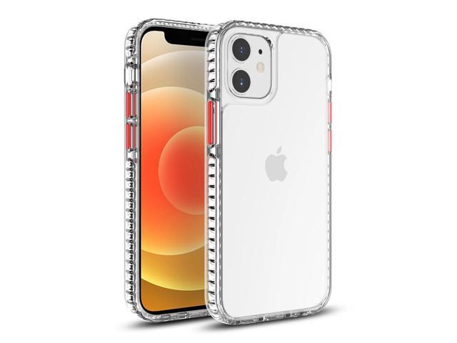 TPU Bumper Shockproof Case With Embedded Coil In BlackAPPLE IPHONE 12 MINI In Clear Red