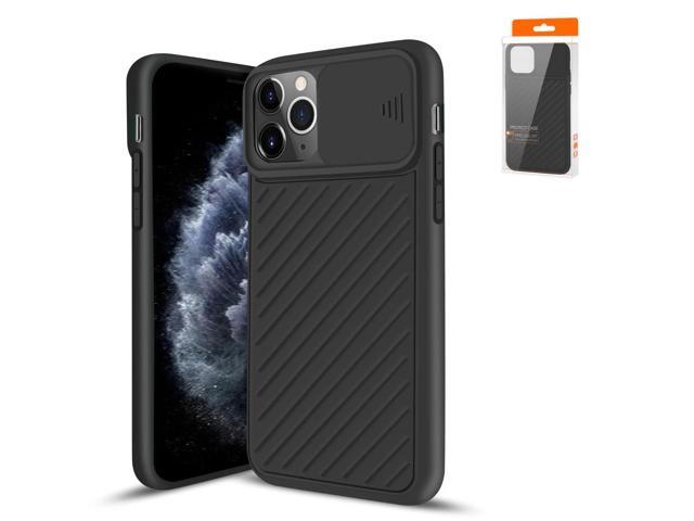 Reiko Camshield Series Case With Slide Camera Cover Tpu Case For APPLE IPHONE 11 PRO MAX In Black