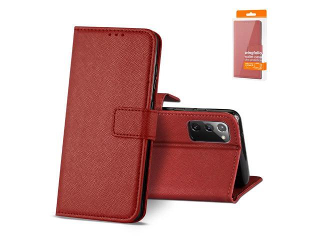 Slim Stand Case with Card Holder Slots SAMSUNG GALAXY NOTE 20 In Red