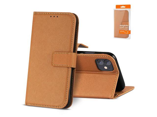 Slim Stand Case with Card Holder Slots APPLE IPHONE 12 MINI In Brown