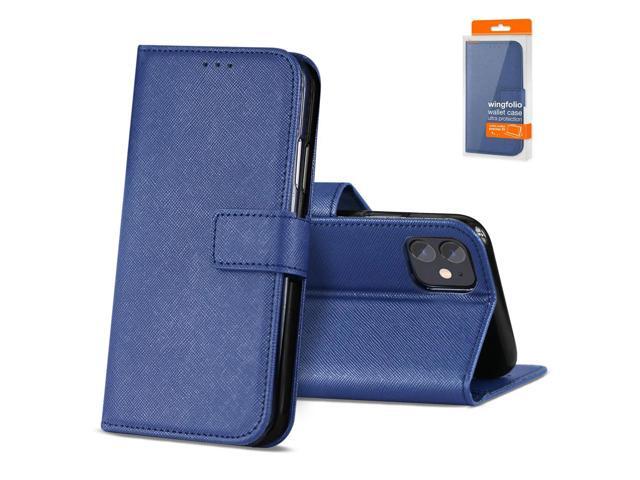 Slim Stand Case with Card Holder Slots APPLE IPHONE 12 MINI In Blue