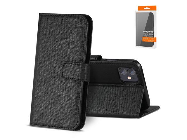 Slim Stand Case with Card Holder Slots APPLE IPHONE 12 MINI In Black