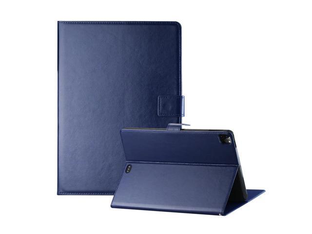 Reiko Leather Folio Cover Protective Case for 12.9' iPad Pro In Navy
