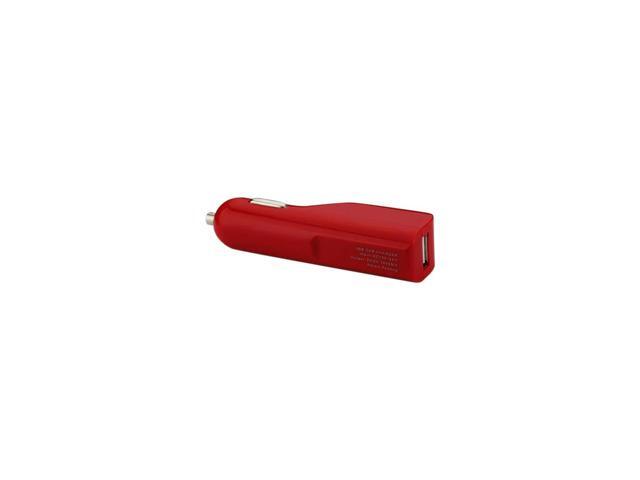 REIKO MICRO USB 1 AMP CAR CHARGER IN RED