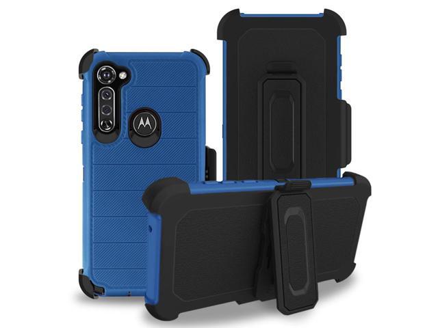 MOTO G STYLUS 3-In-1 Hybrid Heavy Duty Holster Combo Case In Navy