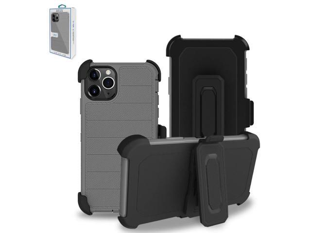 3-In-1 Hybrid Heavy Duty Holster Combo Case For APPLE IPHONE 11 PRO In Gray