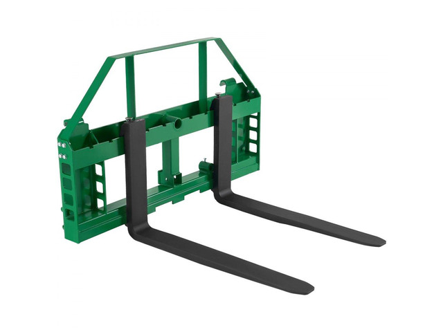 VEVOR Pallet Fork Frame Attachment with 36-inch Skid Steer Forks for JD Tractors