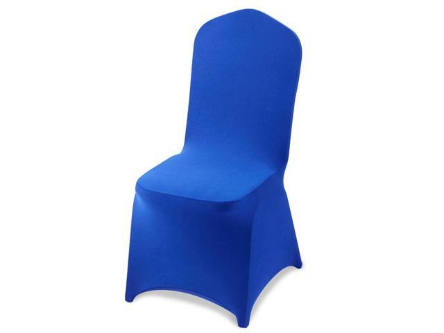 VEVOR 50 Pcs Royal Blue Chair Covers, Polyester Spandex Chair Cover, Stretch Slipcovers for Wedding Party Dining Banquet Flat-Front Chair Covers,...