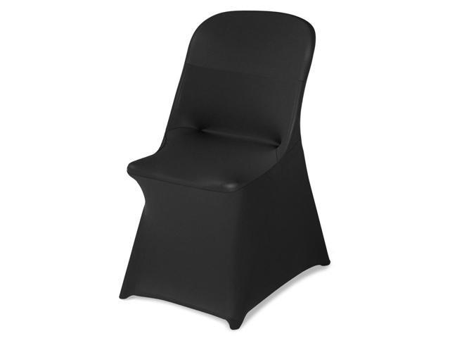 VEVOR 30 Pcs Black Chair Covers, Polyester Spandex Chair Cover, Stretch Slipcovers for Wedding Party Dining Banquet Flat-Front Chair Covers, Fits...
