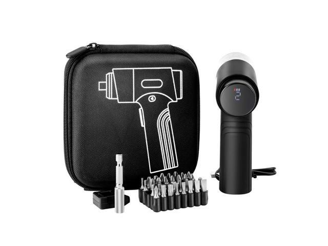 VEVOR Electric Screwdriver, 7 Torque Settings 0.5-5 N. m, 2500mAh Battery, Cordless Screwdriver Set with 32 PCS 1/4 in Bits, Digital Display, LED...