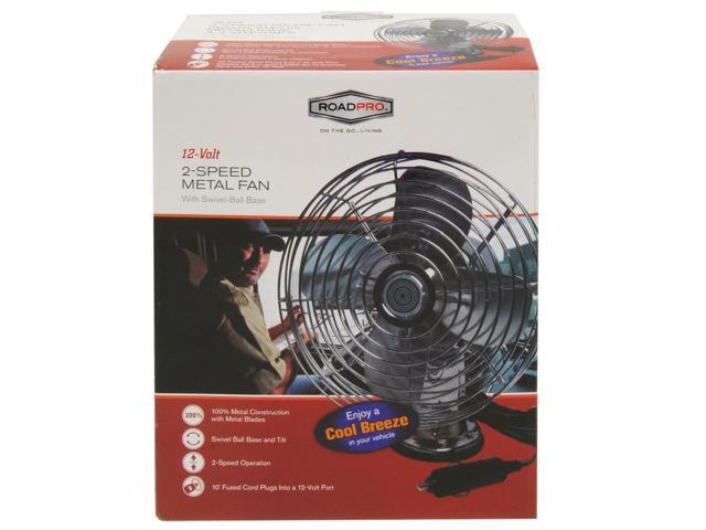 ROADPRO RP-1179 Car Fan, Heavy Duty, 12V DC