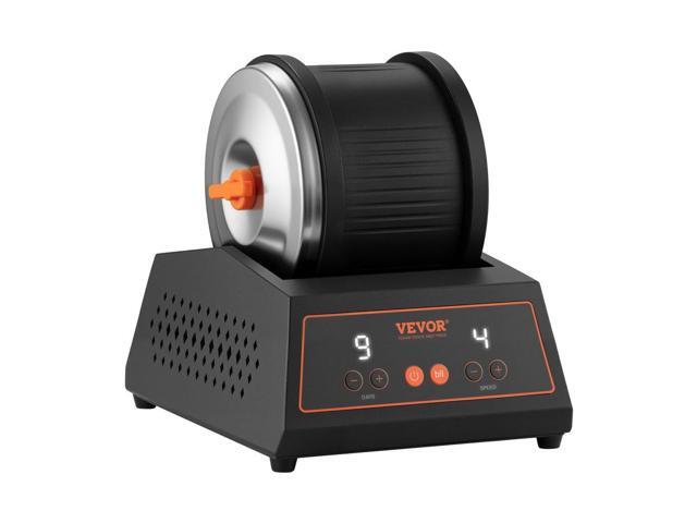 VEVOR Rock Tumbler Kit, 4lbs Rock Polishing Kit, 4 Speed Settings 9-Day Polishing Timer Stone Polishing Kit, Belt-Free Rock Polisher with Adapter &...