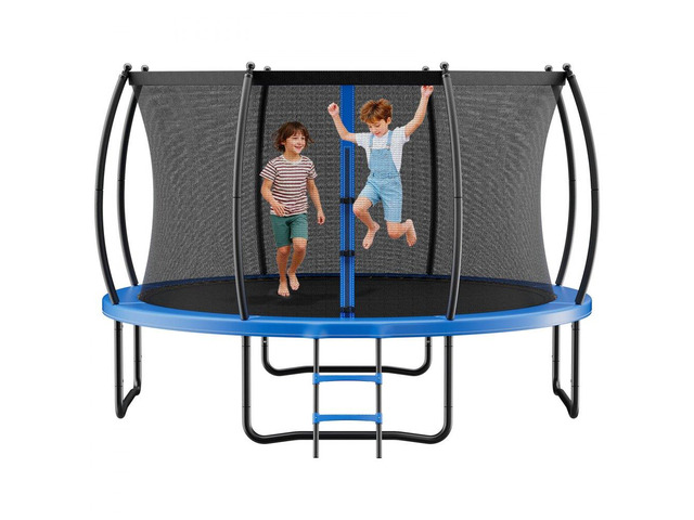 VEVOR Outdoor Trampoline, 14FT Recreational Trampoline, ASTM Approved Trampolines with Enclosure Net & Thickened Pad, Max 450 lbs Weight Capacity,...