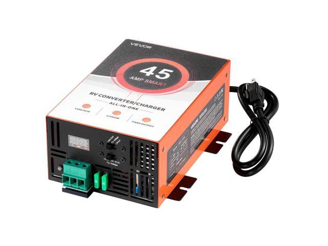 VEVOR RV Power Converter, 45 Amp, 110V AC to 12V DC RV Converter Battery Charger, Multi Stage Smart Charging, 13V to 16.5V Operating Range,...