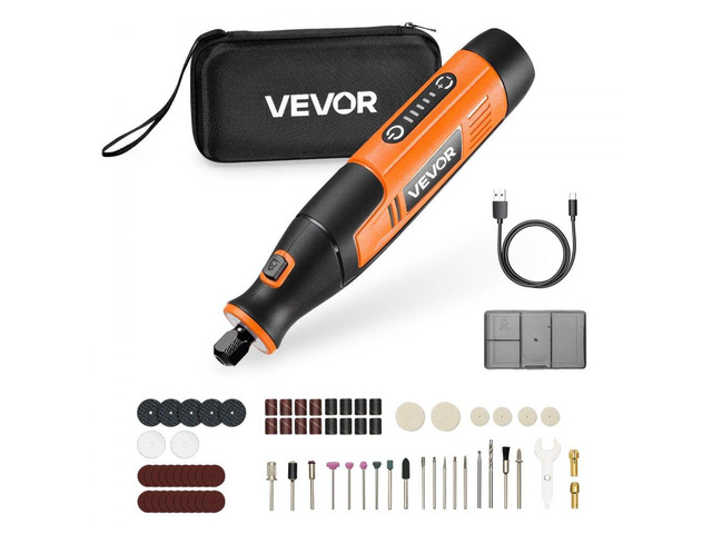 73-Piece Cordless Rotary Tool Kit, DC4V Portable Mini Power Rotary Tool, 5-Level Speed 7000-20000 RPM Multi-Purpose DIY Tools for Engraving,...