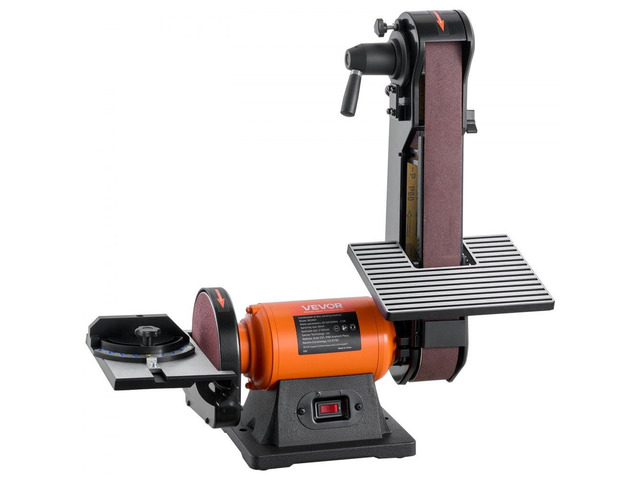 6' Disc Sander & 2' x 42' Belt Sander, 420W Professional Bench Belt Disc Sanders Combo with Multiple Angle Adjustments for DIY Woodworking,...