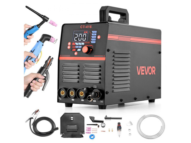 3-in-1 Plasma Cutter Welder Combo - CUT/TIG/MMA, 50A Non-Contact Cutting Machine & 200A TIG Stick Welder, Digital 110/220V Dual Voltage with...