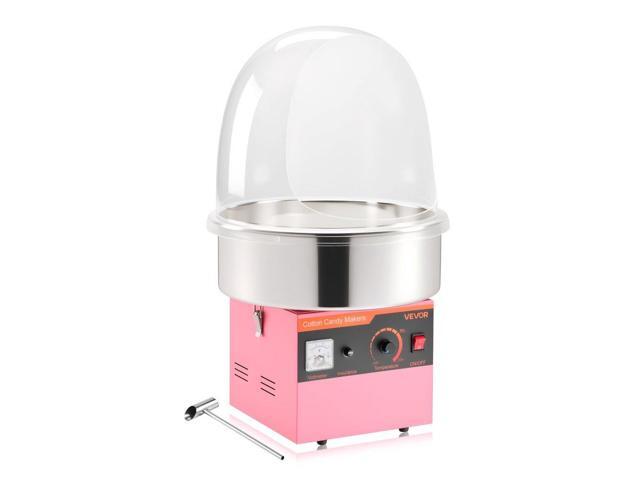 Vevor Electric Cotton Candy Machine, 1000W Electric Floss Maker With Cover, Commercial Cotton Candy Machine w/Stainless Steel Bowl & Sugar Scoop,...