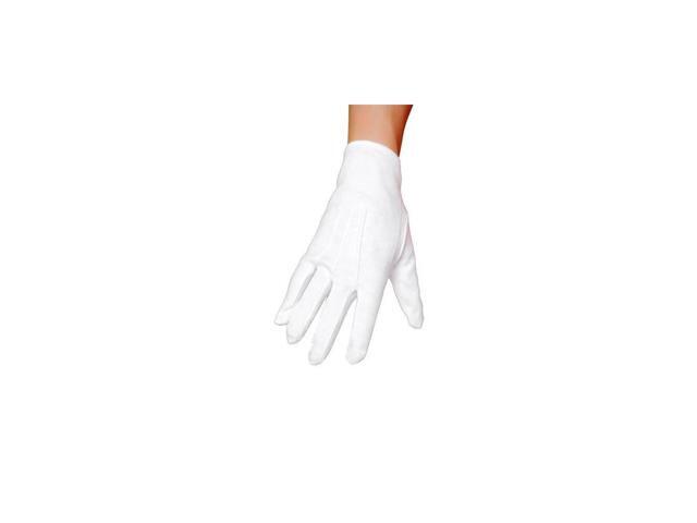 Roma Costume GL102 White Gloves, White, One Size
