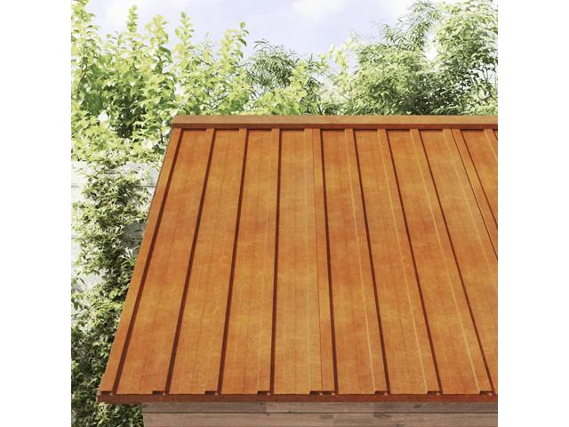 vidaXL Roof Panels 12 pcs Rusty 31.5'x17.3' Corten Steel