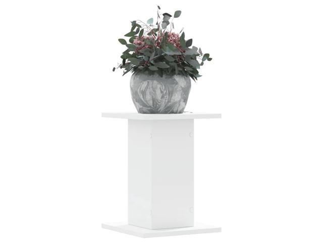 vidaXL Plant Stand White Engineered wood 11.8 x 11.8 x 15.7 in