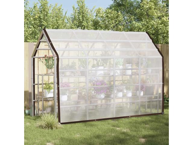 vidaXL Tarpaulin with Eyelets Transparent 9.84 x 13.12 ft Polyethylene
