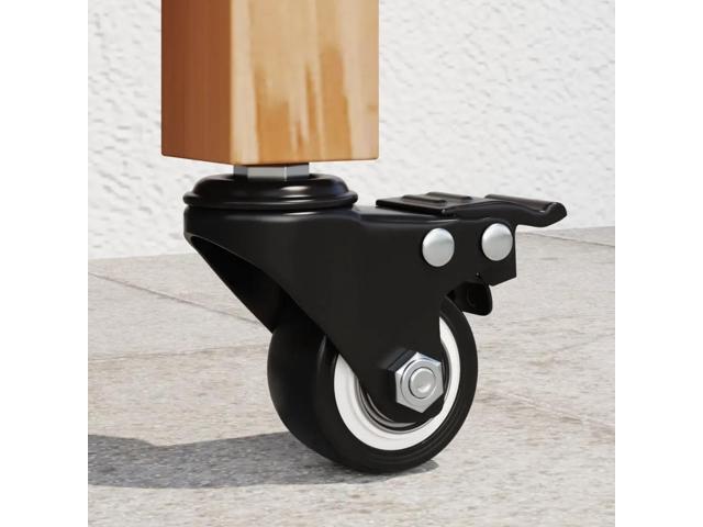 vidaXL Caster Wheels 4 pcs Black 1.4' Iron