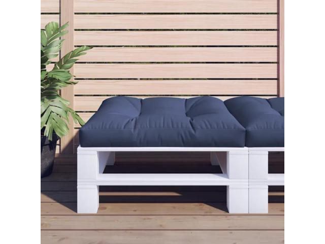vidaXL Pallet Cushion Navy Blue Polyester 27.6 x 27.6 x 4.7 in