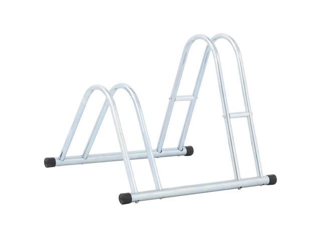 vidaXL Bicycle Stand for 2 Bikes Floor Freestanding Galvanized Steel