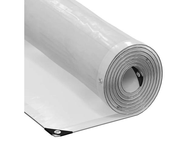 vidaXL Clear Tarpaulin with Eyelets 9.8x13.1' Polyethylene