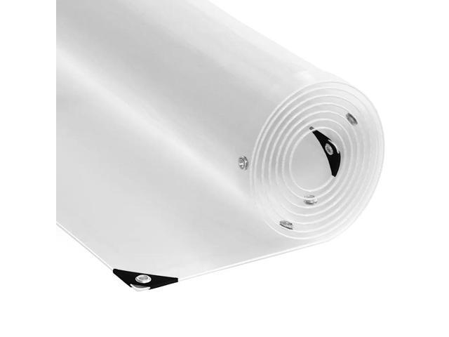 vidaXL Clear Tarpaulin with Eyelets 9.8x13.1' PVC