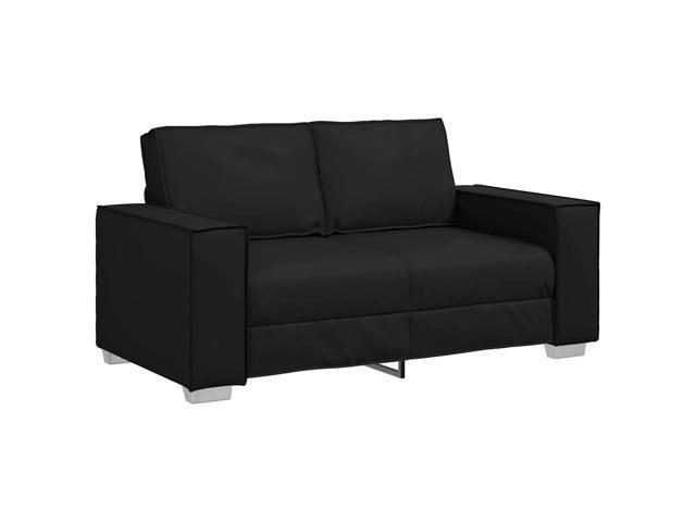 vidaXL Sofa Black 62.99 x 31.50 x 33.07 in Fabric