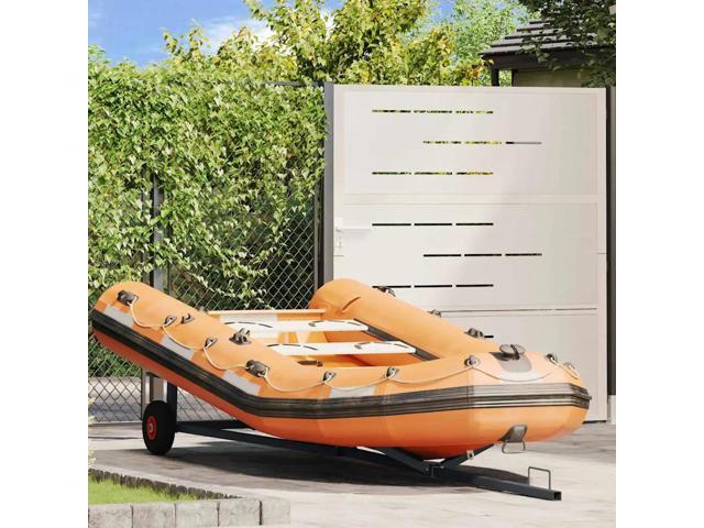 vidaXL Boat Trailer Silver 118.90 x 42.13 x 16.54 in Steel