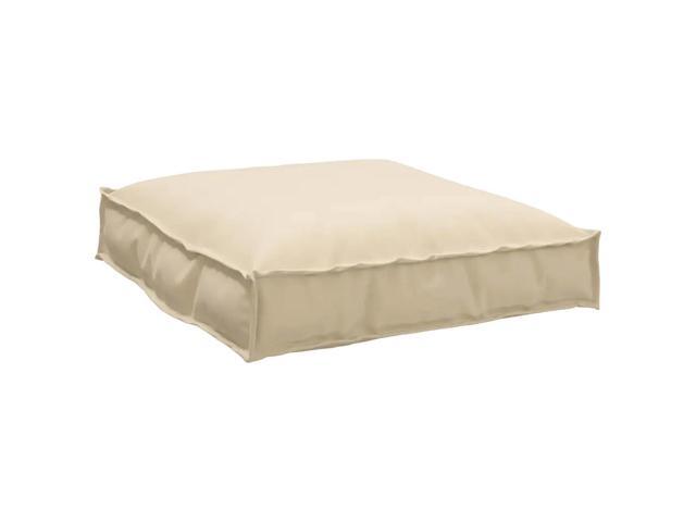 vidaXL Cushion Beige 27.56 x 27.56 x 4.72 in Oxford Fabric