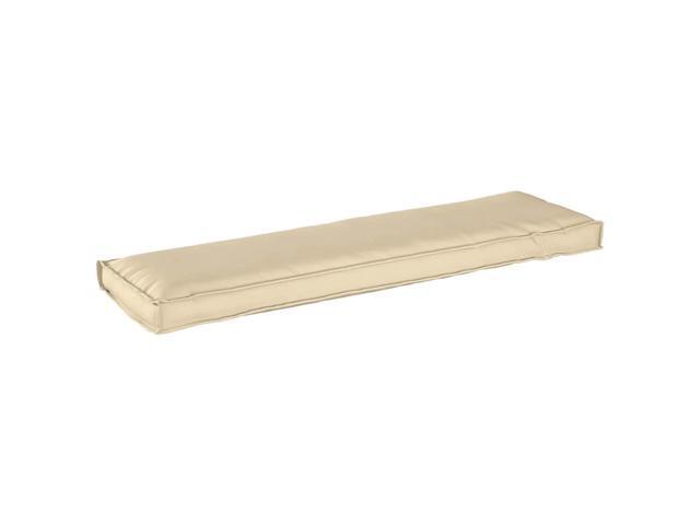 vidaXL Cushion Beige 55.12 x 15.75 x 3.15 in Oxford Fabric