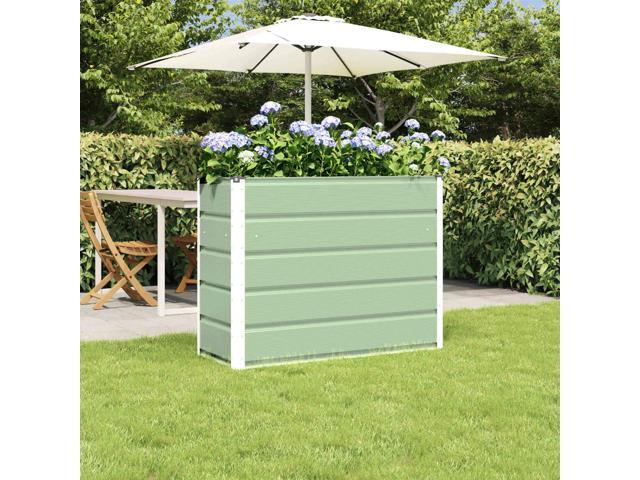 vidaXL Planter Green 39.37 x 15.75 x 29.53 in Steel