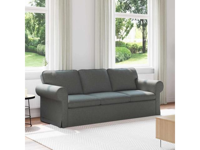 vidaXL Sofa Dark Grey 84.65 x 32.28 x 31.50 in Fabric