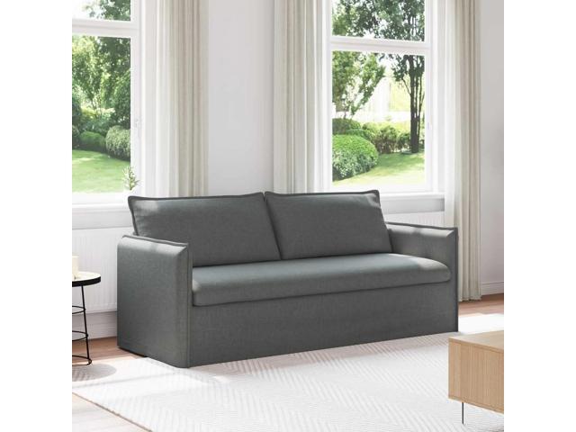 vidaXL Sofa Dark Grey 77.17 x 32.28 x 33.46 in Fabric