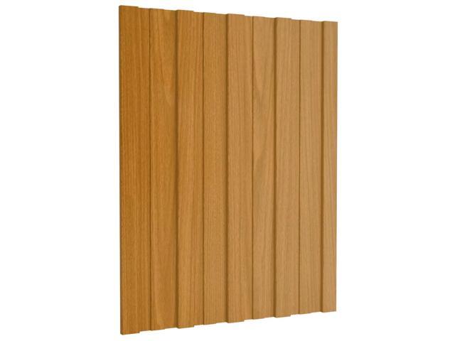 vidaXL Roof Panel 12 pcs Natural 23.62 x 17.72 in Galvanised steel