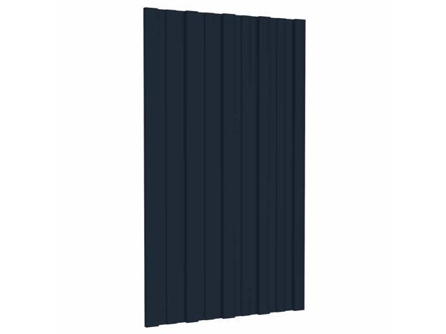 vidaXL Roof Panel 36 pcs Anthracite 31.50 x 17.72 in Galvanised steel